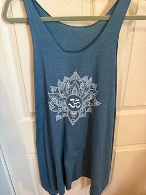 Blue Lotus Mandala Tank Top